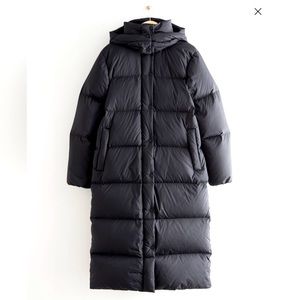 & Other Stories oversized hooded down puffer